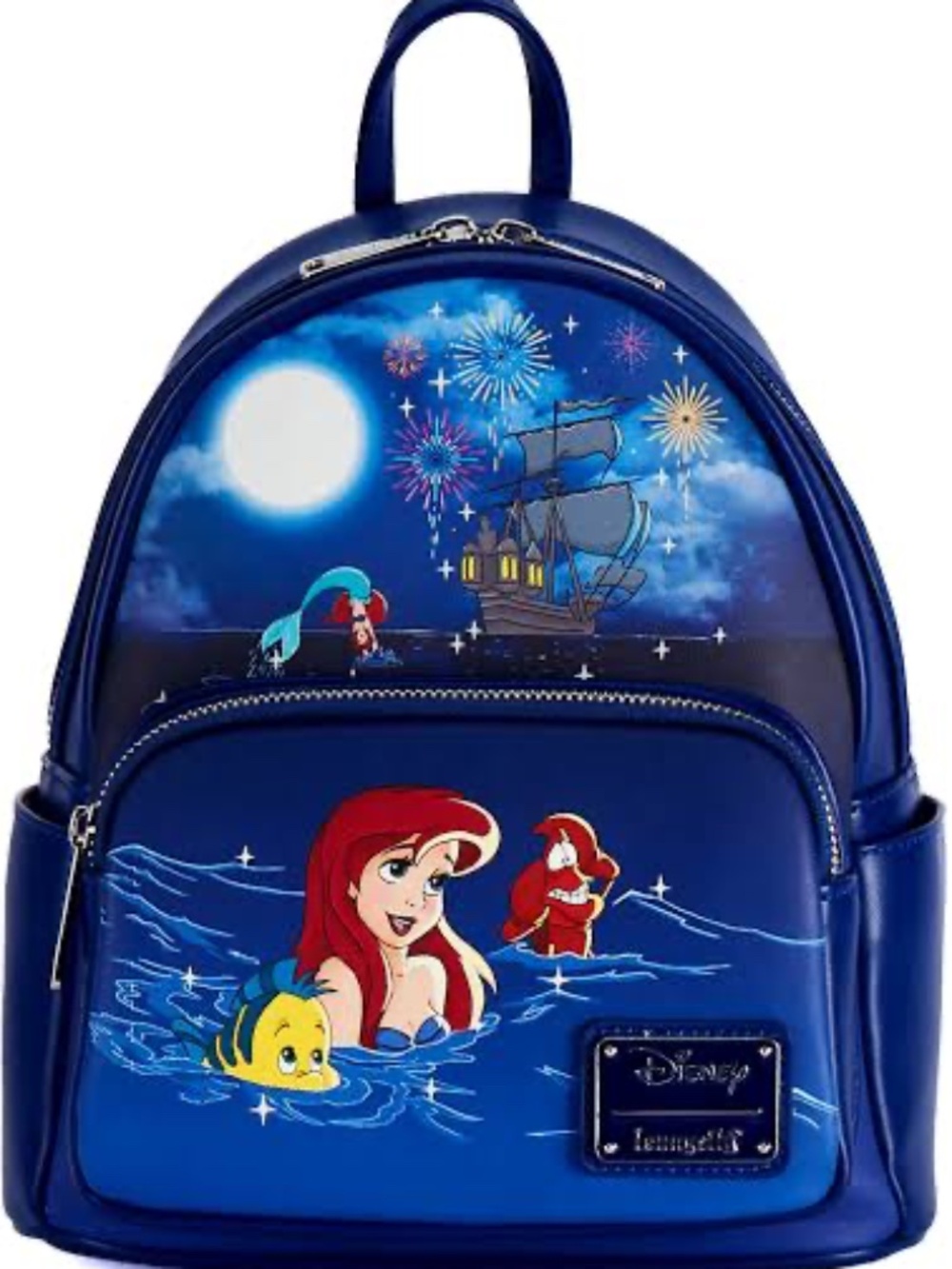 Loungefly Disney The Little Mermaid Ariel Fireworks Light-Up Mini Backpack